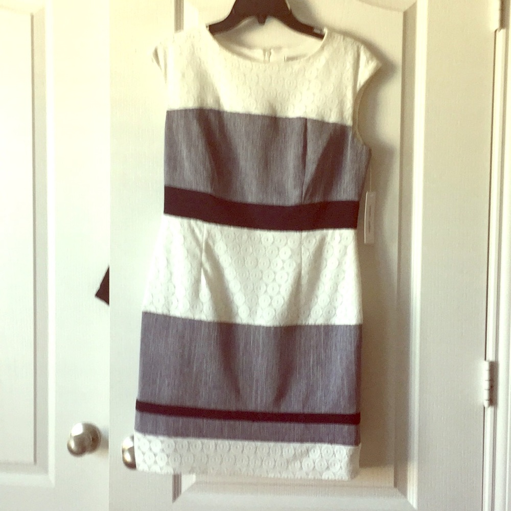 Blue and white midi (10P) never worn